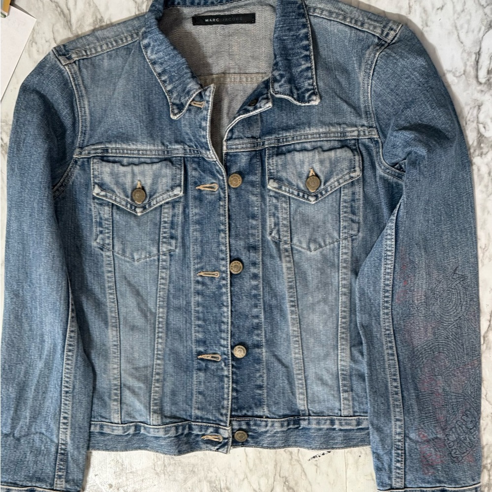 Vintage Marc Jacob’s Graffiti sleeve denim jacket